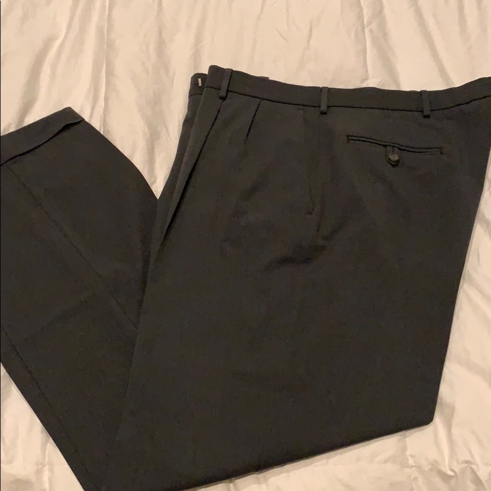 Charcoal grey dockers w/ pleated front